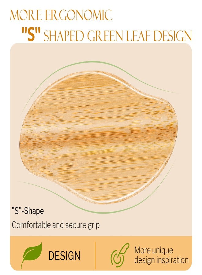 Stylemate Bamboo Hair Brush, Little Cashew Design, Natural Bamboo Brush for Hair Growth, Detangling Brush and Massaging Scalp, Small Wooden Hair Brush for Women Men and Kids - Image 4